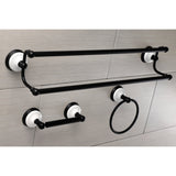 Victorian 3-Piece 24-Inch Dual Towel Bar Bathroom Accessory Set