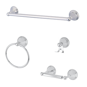 Governor 4-Piece 24-Inch Towel Bar Bathroom Accessory Set