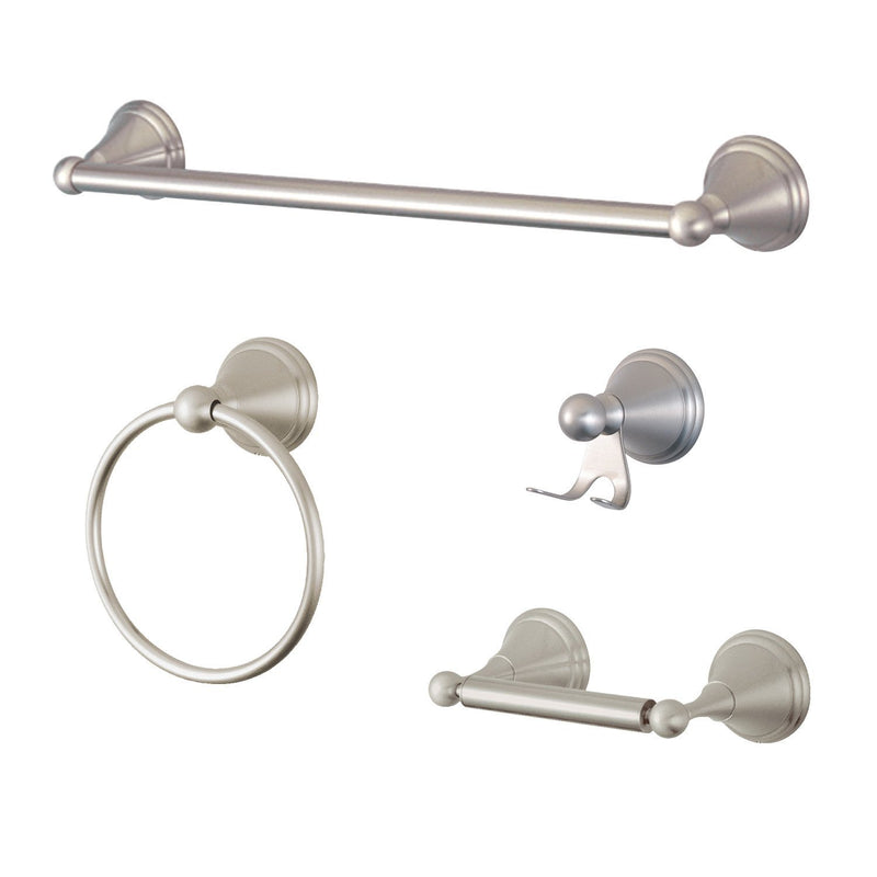 Governor 4-Piece 24-Inch Towel Bar Bathroom Accessory Set