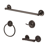 Victorian 4-Piece Bathroom Hardware Set