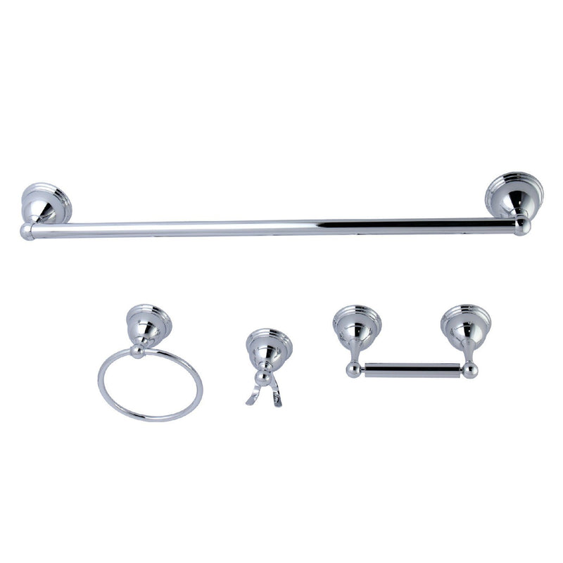 Restoration 4-Piece 24-Inch Towel Bar Bathroom Accessory Set