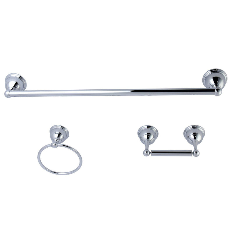 Restoration 3-Piece 24-Inch Towel Bar Bathroom Accessory Set