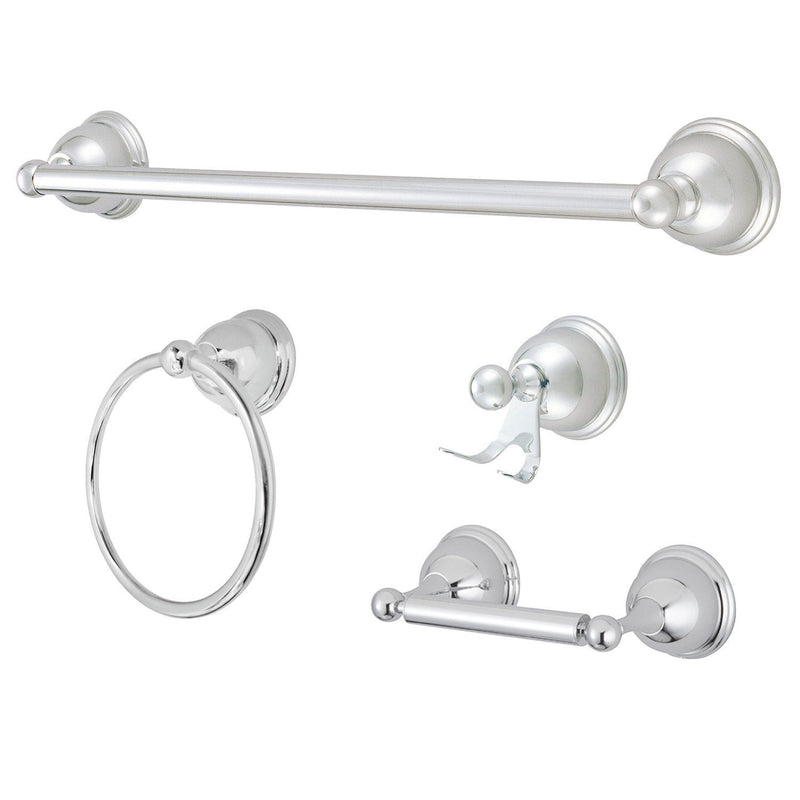 Restoration 4-Piece 18-Inch Towel Bar Bathroom Accessory Set