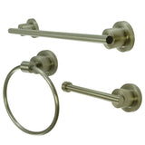 Concord 3-Piece 18-Inch Towel Bar Bathroom Accessory Set