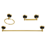 Water Onyx 3-Piece Bathroom Hardware Set