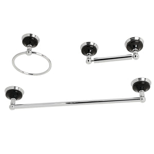 Water Onyx 3-Piece Bathroom Hardware Set