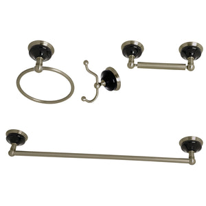 Water Onyx 4-Piece Bathroom Hardware Set