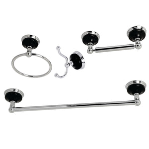 Water Onyx 4-Piece Bathroom Hardware Set