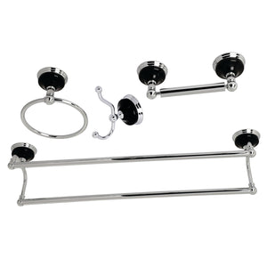 Water Onyx 4-Piece Bathroom Hardware Set