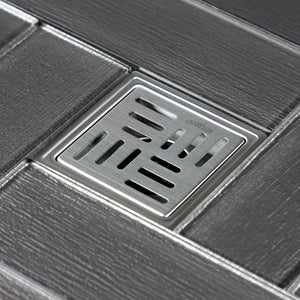 Watercourse 4-Inch Square Shower Drain