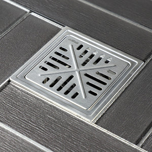 Watercourse 6-Inch Square Shower Drain