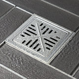 Watercourse 6-Inch Square Shower Drain