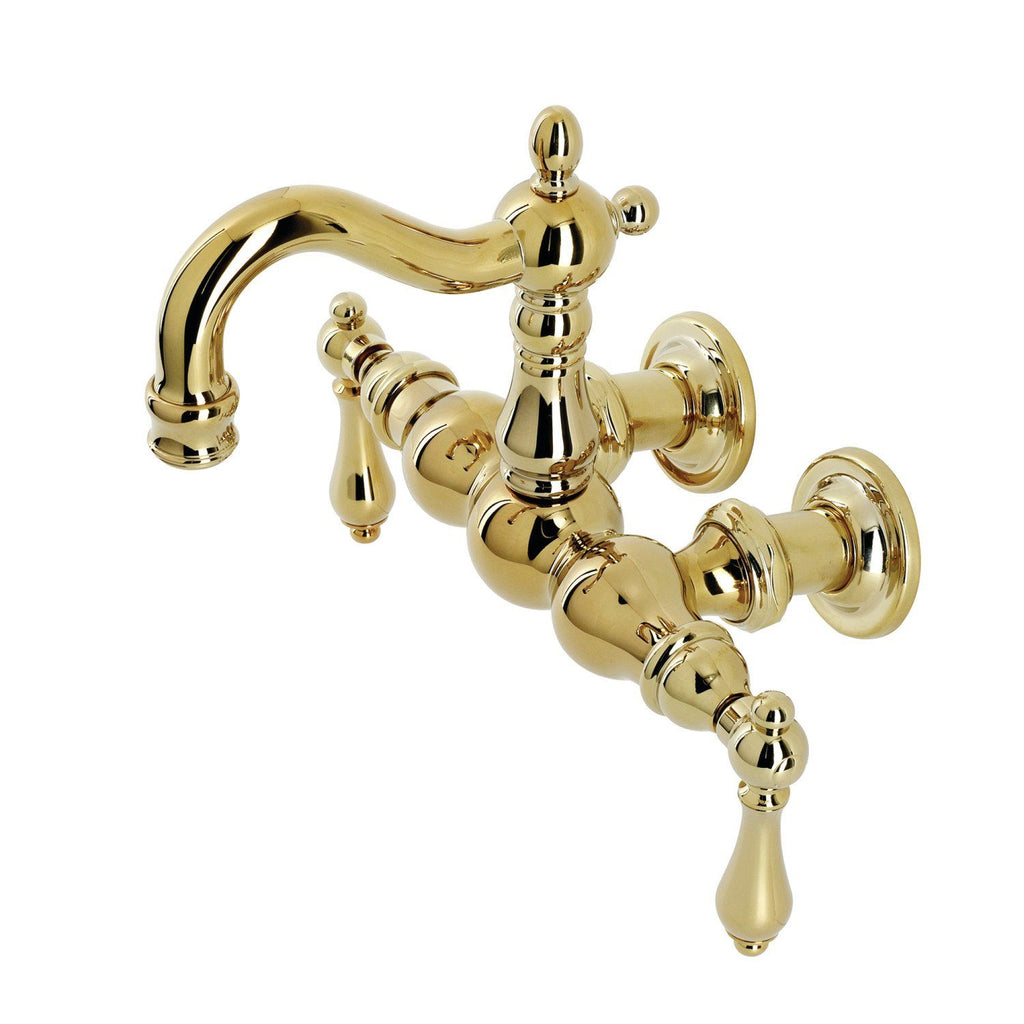 Heritage Two-Handle 2-Hole Tub Wall Mount Clawfoot Tub Faucet