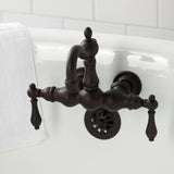 Heritage Two-Handle 2-Hole Tub Wall Mount Clawfoot Tub Faucet