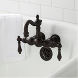 Heritage Two-Handle 2-Hole Tub Wall Mount Clawfoot Tub Faucet