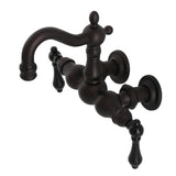 Heritage Two-Handle 2-Hole Tub Wall Mount Clawfoot Tub Faucet