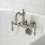 Heritage Two-Handle 2-Hole Tub Wall Mount Clawfoot Tub Faucet