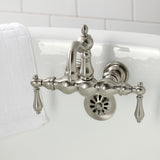 Heritage Two-Handle 2-Hole Tub Wall Mount Clawfoot Tub Faucet