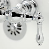 Heritage Two-Handle 2-Hole Tub Wall Mount Clawfoot Tub Faucet