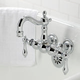 Heritage Two-Handle 2-Hole Tub Wall Mount Clawfoot Tub Faucet