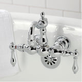 Heritage Two-Handle 2-Hole Tub Wall Mount Clawfoot Tub Faucet