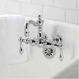 Heritage Two-Handle 2-Hole Tub Wall Mount Clawfoot Tub Faucet