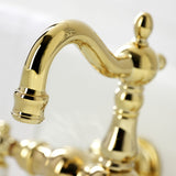 Heritage Two-Handle 2-Hole Tub Wall Mount Clawfoot Tub Faucet