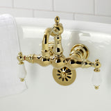 Heritage Two-Handle 2-Hole Tub Wall Mount Clawfoot Tub Faucet