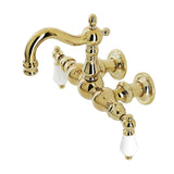 Heritage Two-Handle 2-Hole Tub Wall Mount Clawfoot Tub Faucet