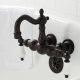 Heritage Two-Handle 2-Hole Tub Wall Mount Clawfoot Tub Faucet