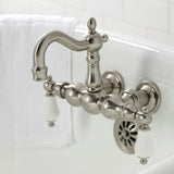 Heritage Two-Handle 2-Hole Tub Wall Mount Clawfoot Tub Faucet