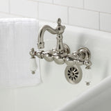 Heritage Two-Handle 2-Hole Tub Wall Mount Clawfoot Tub Faucet