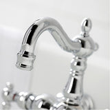 Heritage Two-Handle 2-Hole Tub Wall Mount Clawfoot Tub Faucet