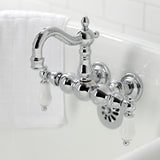 Heritage Two-Handle 2-Hole Tub Wall Mount Clawfoot Tub Faucet