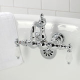 Heritage Two-Handle 2-Hole Tub Wall Mount Clawfoot Tub Faucet