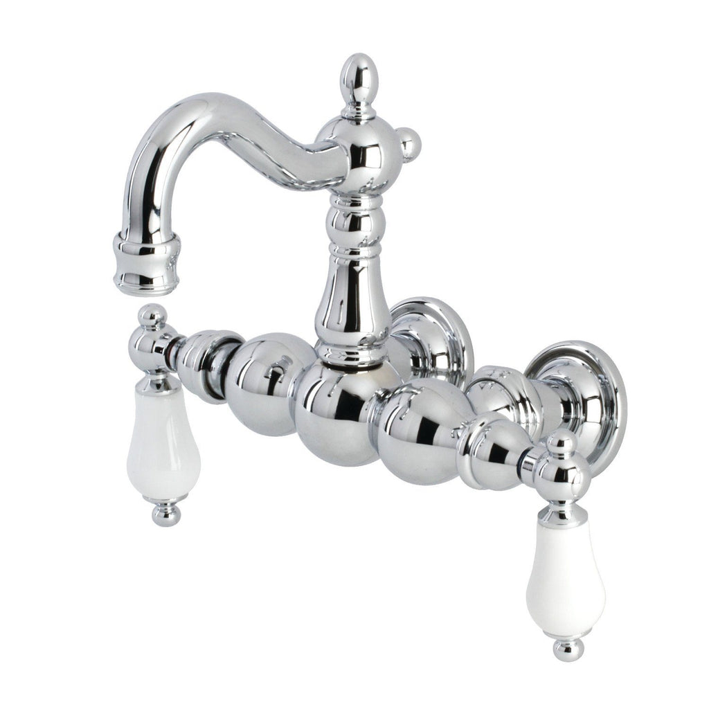 Heritage Two-Handle 2-Hole Wall Mount Clawfoot Tub Faucet