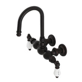 Vintage Two-Handle 2-Hole Tub Wall Mount Clawfoot Tub Faucet