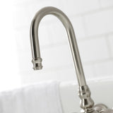 Vintage Two-Handle 2-Hole Tub Wall Mount Clawfoot Tub Faucet