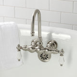 Vintage Two-Handle 2-Hole Tub Wall Mount Clawfoot Tub Faucet