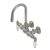 Vintage Two-Handle 2-Hole Tub Wall Mount Clawfoot Tub Faucet