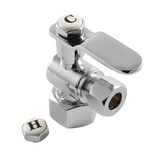 Whitaker 1/2-Inch FIP x 3/8-Inch O.D. Comp Quarter-Turn Angle Shut-Off Valve