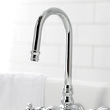 Vintage Two-Handle 2-Hole Tub Wall Mount Clawfoot Tub Faucet