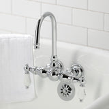 Vintage Two-Handle 2-Hole Tub Wall Mount Clawfoot Tub Faucet