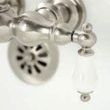 Vintage Two-Handle 2-Hole Tub Wall Mount Clawfoot Tub Faucet