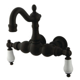 Vintage Two-Handle 2-Hole Tub Wall Mount Clawfoot Tub Faucet