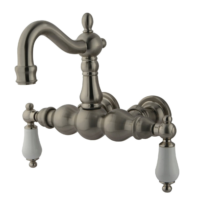 Vintage Two-Handle 2-Hole Tub Wall Mount Clawfoot Tub Faucet