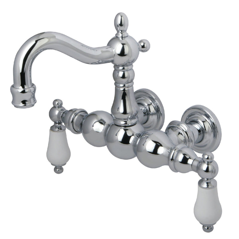 Vintage Two-Handle 2-Hole Tub Wall Mount Clawfoot Tub Faucet