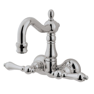 Vintage Two-Handle 2-Hole Tub Wall Mount Clawfoot Tub Faucet