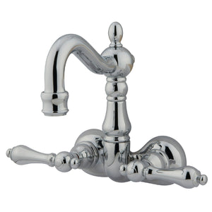 Vintage Two-Handle 2-Hole Tub Wall Mount Clawfoot Tub Faucet