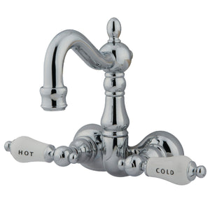 Vintage Two-Handle 2-Hole Tub Wall Mount Clawfoot Tub Faucet